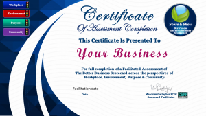 sample bizpulse scorecard certificate